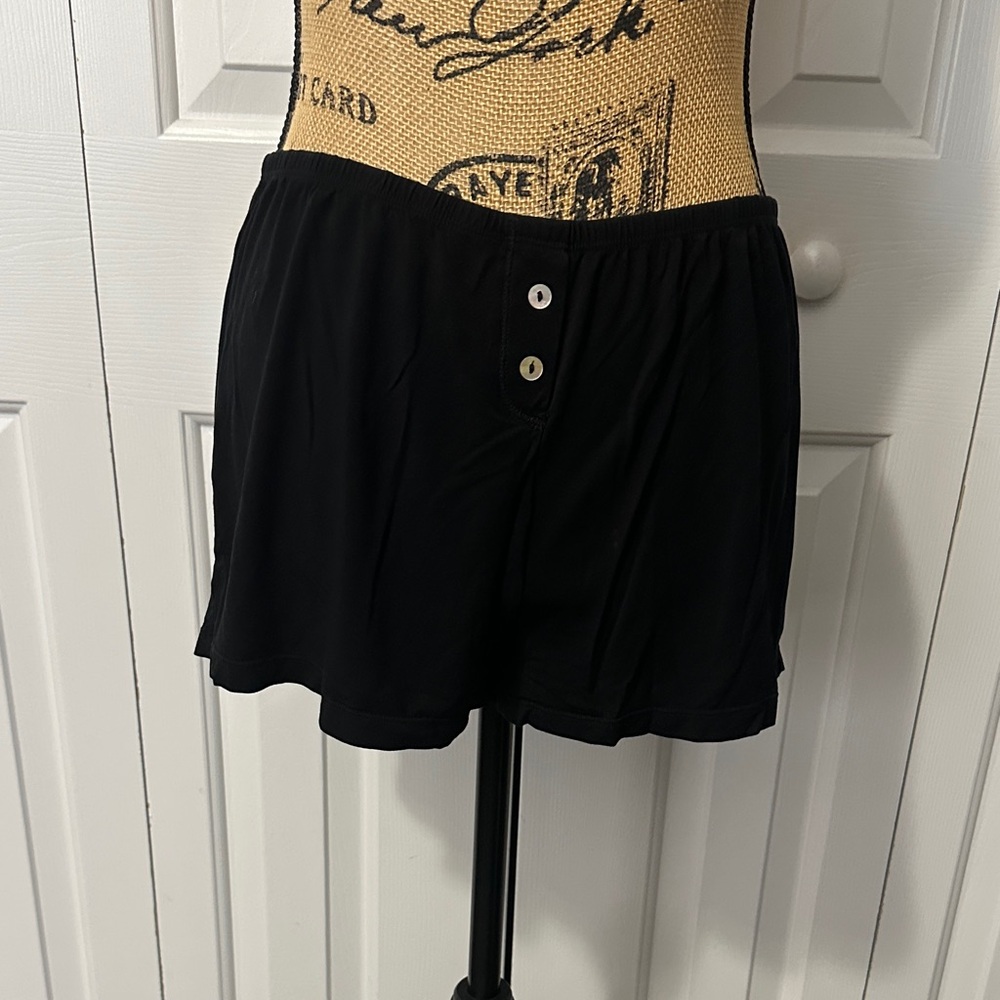 Fleur’t Black Pajama Shorts.